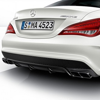 Mercedes W117 Cla Serisi Amg-Cla45 Style-Arka Tampon Difüzör